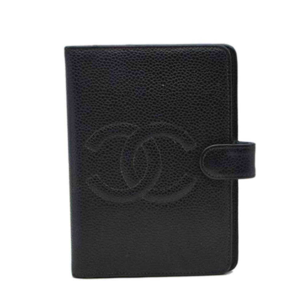 Chanel Caviar Agenda Bag Black
